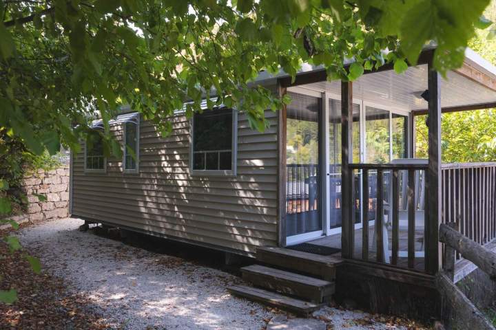 extérieur d'un mobil home grd confort