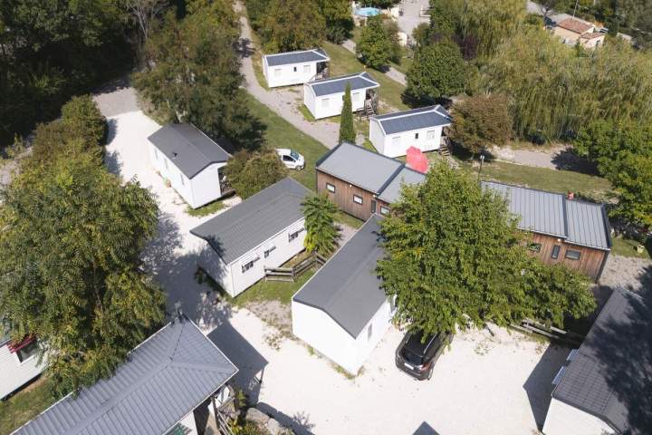 vue au dessus du camping